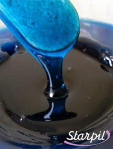 Melted Blue Film Hard Wax